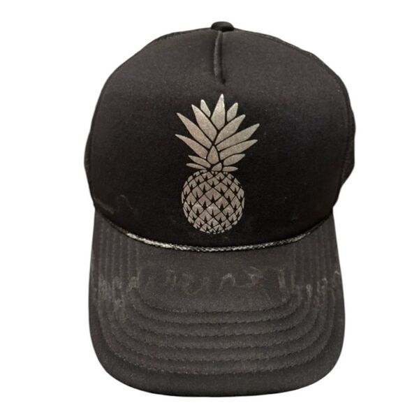 O’ Neill Pineapple Black Adjustable Trucker Hat - Picture 1 of 5